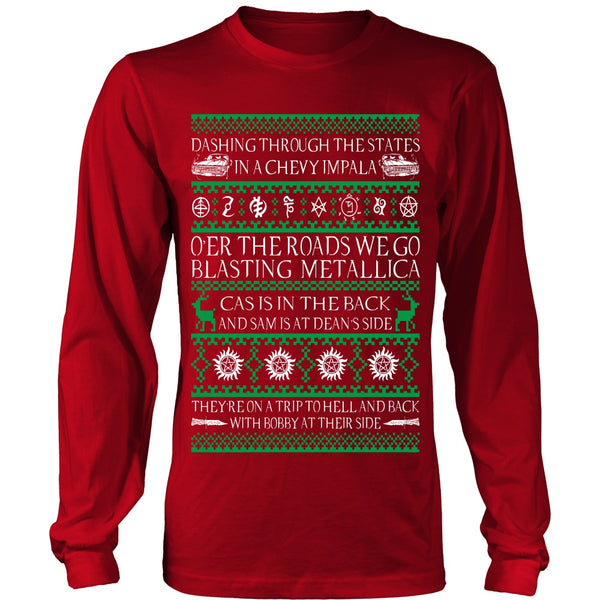 Supernatural UGLY Christmas Sweater - T-shirt - Supernatural-Sickness - 4