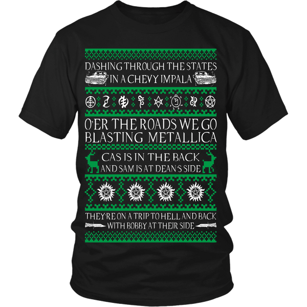 Supernatural UGLY Christmas Sweater - T-shirt - Supernatural-Sickness - 5