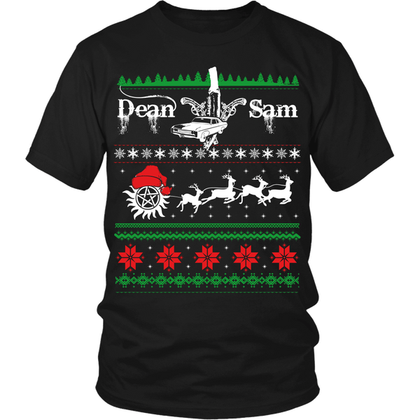 Supernatural UGLY Christmas Sweater - T-shirt - Supernatural-Sickness - 5