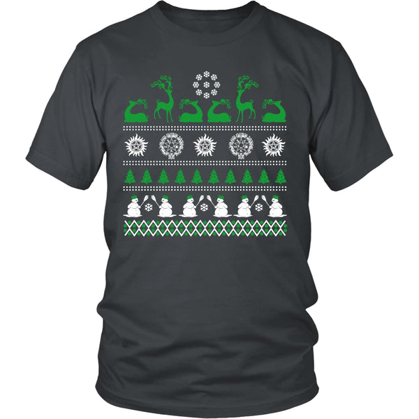 Supernatural Ugly Christmas Sweater - T-shirt - Supernatural-Sickness - 5