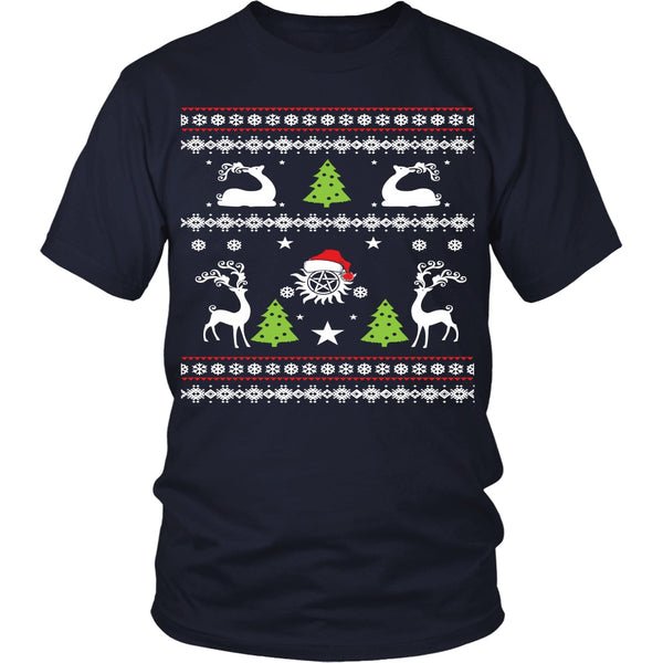 Supernatural UGLY Christmas Sweater - T-shirt - Supernatural-Sickness - 5