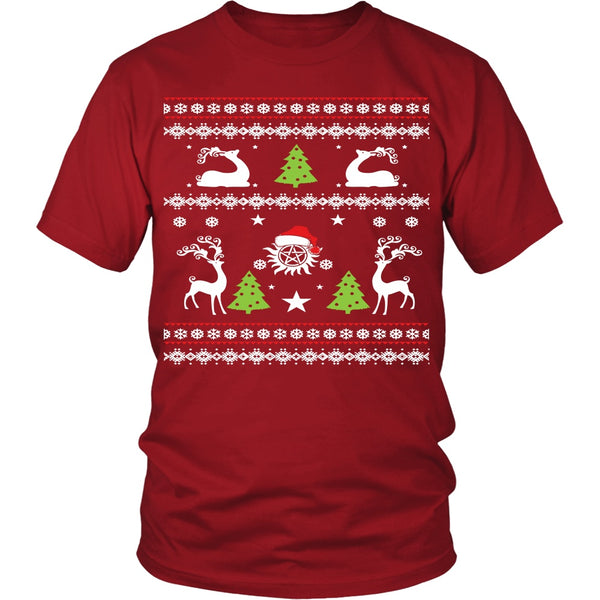 Supernatural UGLY Christmas Sweater - T-shirt - Supernatural-Sickness - 6