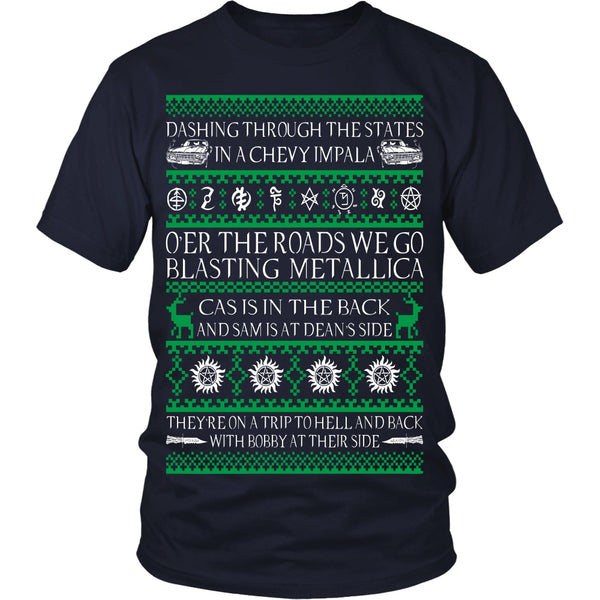 Supernatural UGLY Christmas Sweater - T-shirt - Supernatural-Sickness - 6