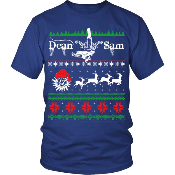 Supernatural UGLY Christmas Sweater - T-shirt - Supernatural-Sickness - 7