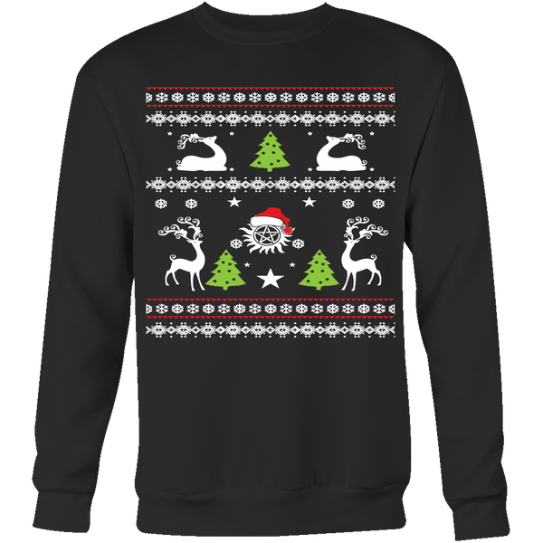 Supernatural UGLY Christmas Sweater - T-shirt - Supernatural-Sickness - 7