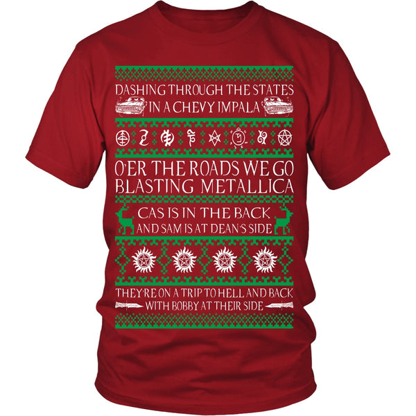 Supernatural UGLY Christmas Sweater - T-shirt - Supernatural-Sickness - 7