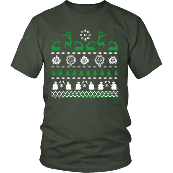 Supernatural Ugly Christmas Sweater - T-shirt - Supernatural-Sickness - 7