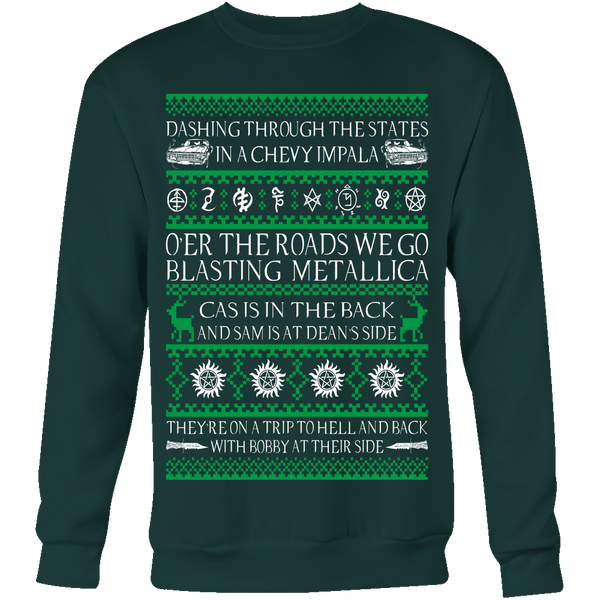 Supernatural UGLY Christmas Sweater - T-shirt - Supernatural-Sickness - 8