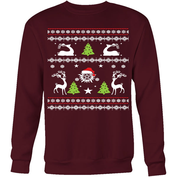 Supernatural UGLY Christmas Sweater - T-shirt - Supernatural-Sickness - 9