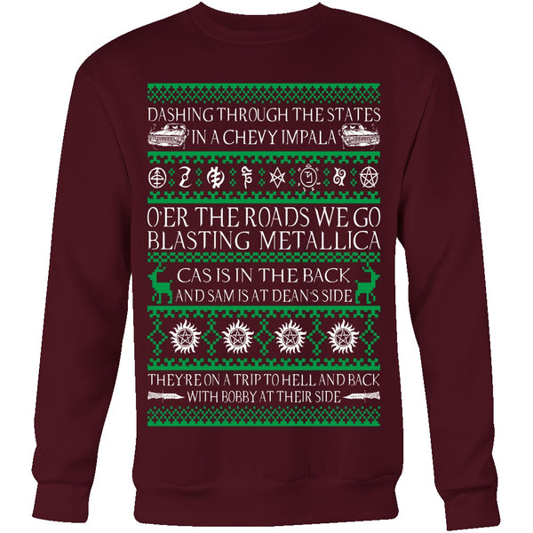 Supernatural UGLY Christmas Sweater - T-shirt - Supernatural-Sickness - 9