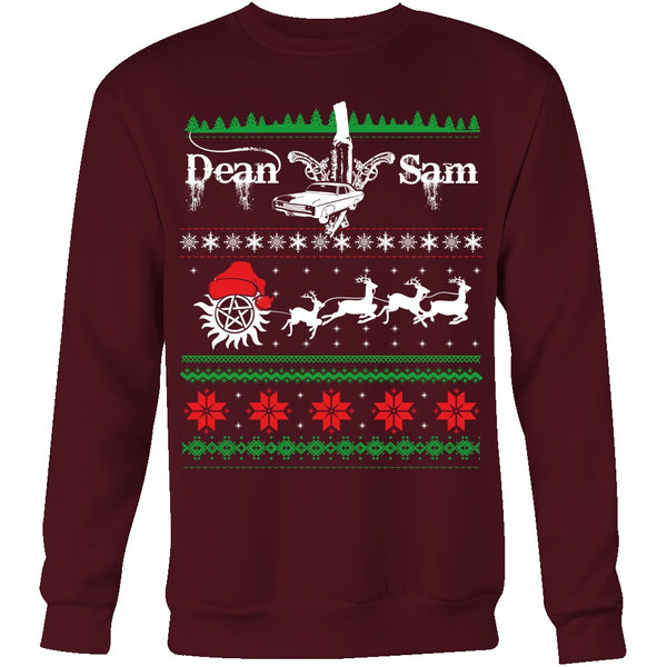 Supernatural UGLY Christmas Sweater - T-shirt - Supernatural-Sickness - 9