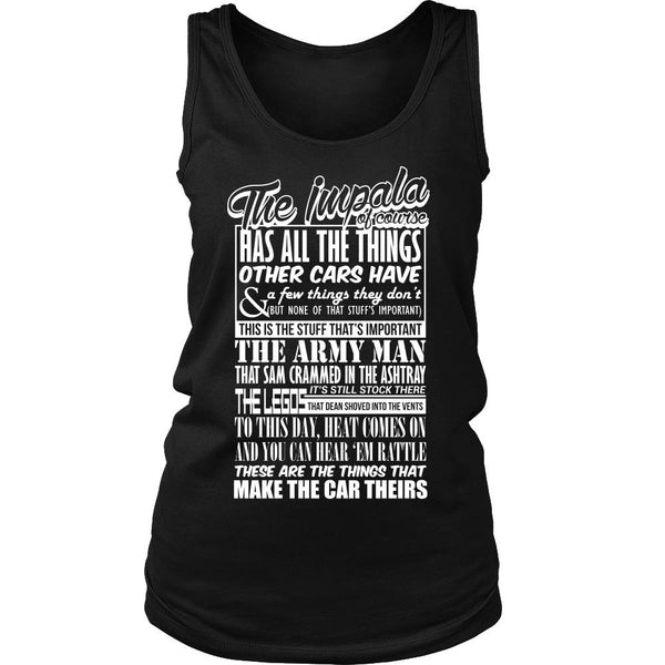 The Impala Has All The Things - Apparel - T-shirt - Supernatural-Sickness - 10