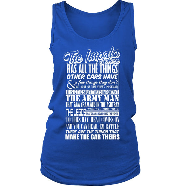 The Impala Has All The Things - Apparel - T-shirt - Supernatural-Sickness - 11