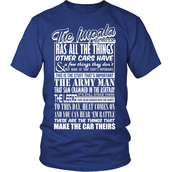 The Impala Has All The Things - Apparel - T-shirt - Supernatural-Sickness - 2