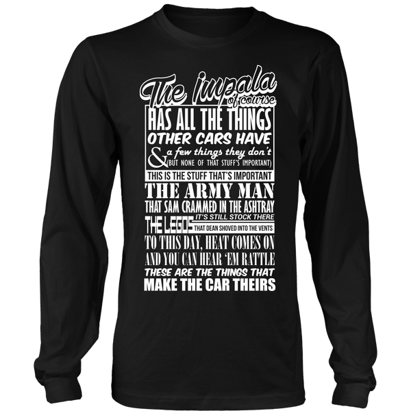 The Impala Has All The Things - Apparel - T-shirt - Supernatural-Sickness - 7