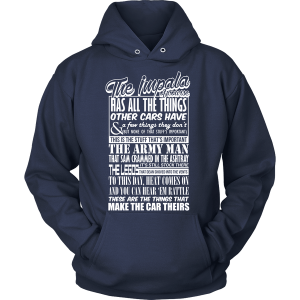 The Impala Has All The Things - Apparel - T-shirt - Supernatural-Sickness - 9