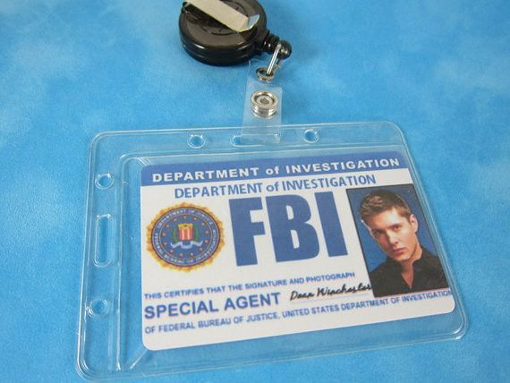 Supernatural Inspired FBI ID badge Retractable, Cosplay, Supernatural - Badge - Supernatural-Sickness - 3