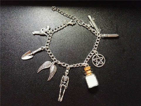 Supernatural Inspired Silver Adjustable Bracelet - Bracelet - Supernatural-Sickness - 1
