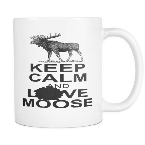 Keep Calm And Love Moose Mug - Drinkware - Supernatural-Sickness - 1