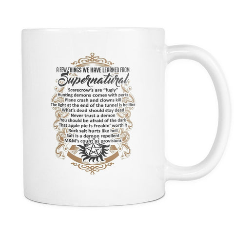 Things Learned From Supernatural - Mug - Drinkwear - Supernatural-Sickness - 1