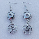 Silver Pentagram Earrings (Free Shipping) - Earrings - Supernatural-Sickness - 1