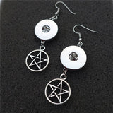 Supernatural Silver Pentagram Earrings (Free Shipping) - Earrings - Supernatural-Sickness - 1