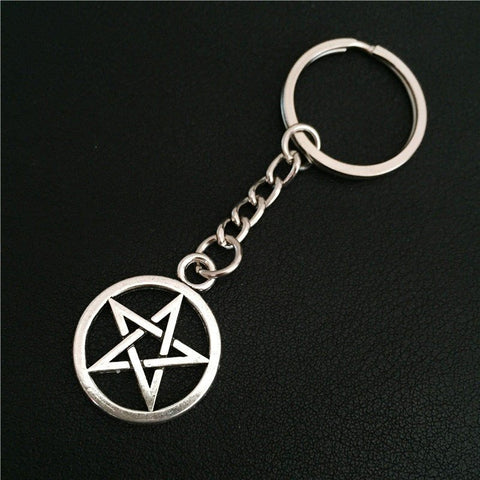 Silver Pentagram Keychain (Free Shipping) - Keychain - Supernatural-Sickness - 1