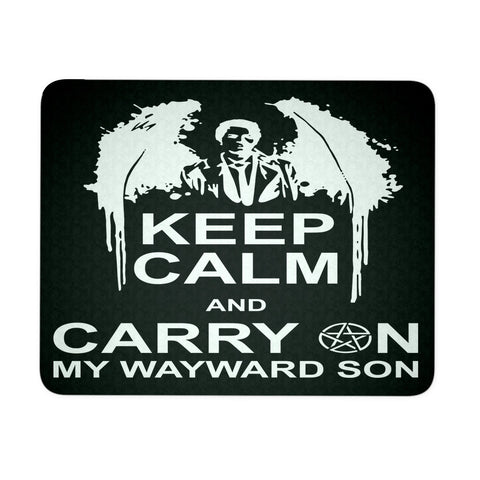 Keep Calm And Carry On My Wayward Son - Mousepad - Mousepads - Supernatural-Sickness