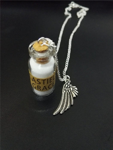 Castiel Grace Salt Protection Charms Necklace – Supernatural-Sickness