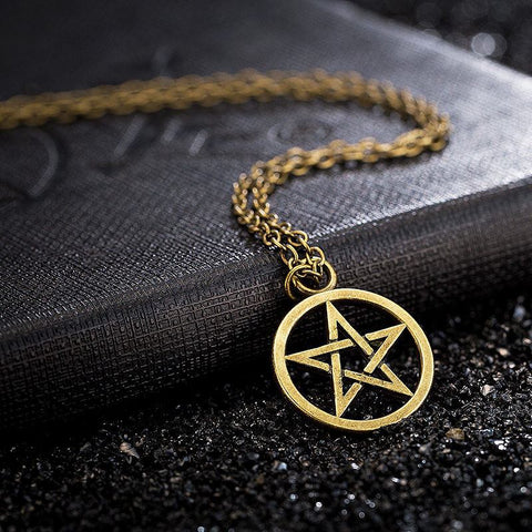 Gold/Silver Plated Pentagram Necklace - Necklace - Supernatural-Sickness - 1