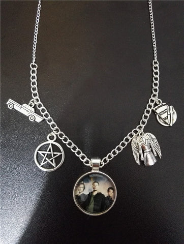 Supernatural Dean Sam Cas Charms Necklace - Necklace - Supernatural-Sickness