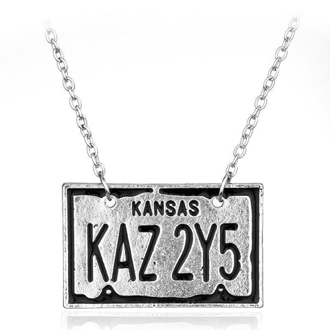 Supernatural KAZ 2YZ License Plate Necklace (Free Shipping) - Necklace - Supernatural-Sickness - 1