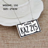 Supernatural KAZ 2YZ License Plate Necklace (Free Shipping) - Necklace - Supernatural-Sickness - 2