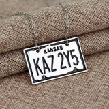 Supernatural KAZ 2YZ License Plate Necklace (Free Shipping) - Necklace - Supernatural-Sickness - 4