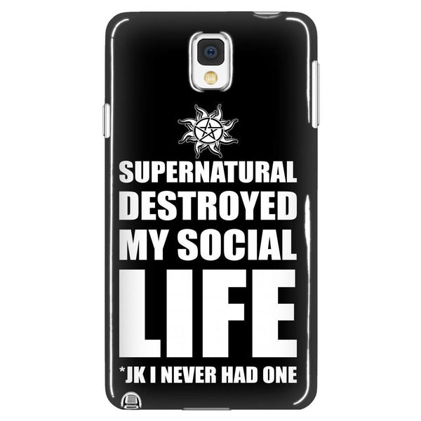 Supernatural Destroyed My Social Life - Phonecover - Phone Cases - Supernatural-Sickness - 1