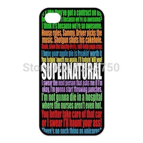 Supernatural Quotes Iphone Cover - Phone Cover - Supernatural-Sickness - 1