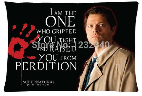 Supernatural Castiel Perdition Two Sided Pillow Cover - Pillow Case - Supernatural-Sickness