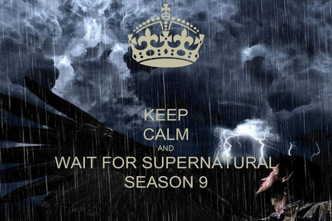 Supernatural Keep Calm And Wait For Season 9 Wall Poster - Poster - Supernatural-Sickness