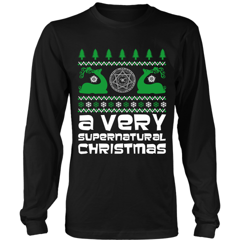BGA Supernatural UGLY Christmas Sweater - T-shirt - Supernatural-Sickness - 1