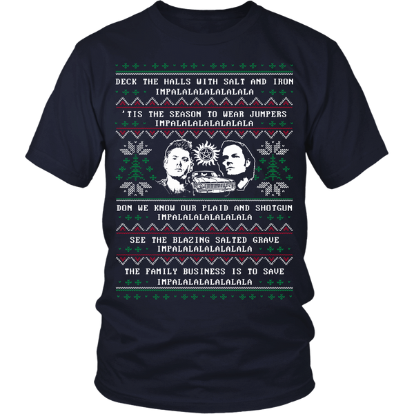 Supernatural Ugly Christmas Sweater - T-shirt - Supernatural-Sickness - 8