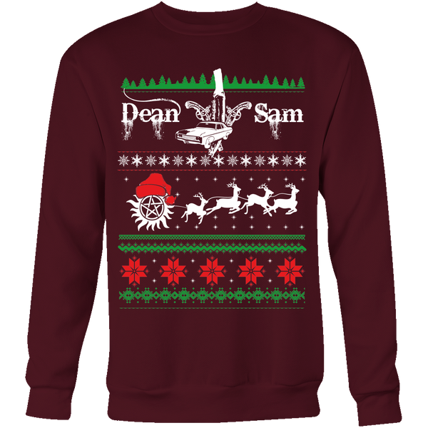 Supernatural UGLY Christmas Sweater - T-shirt - Supernatural-Sickness - 5