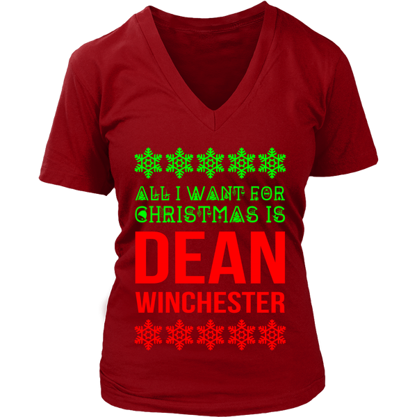 All I Want For Christmas Is Dean Winchester - Tank Top - T-shirt - Supernatural-Sickness - 5