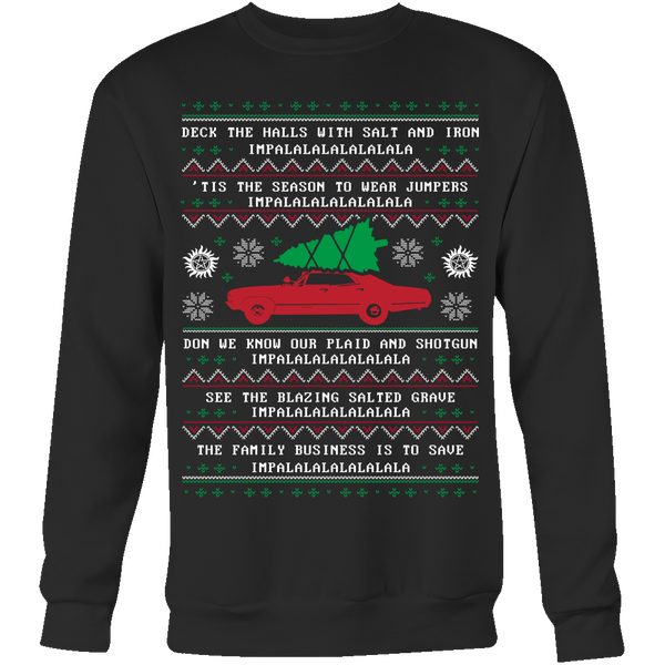 Supernatural Ugly Christmas Sweater - T-shirt - Supernatural-Sickness - 1