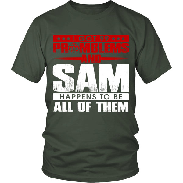 99 problems with Sam - Apparel - T-shirt - Supernatural-Sickness - 5