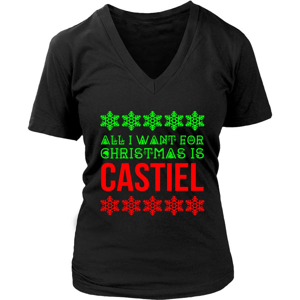 All I Want For Christmas Is Castiel - T-shirt - Supernatural-Sickness - 13