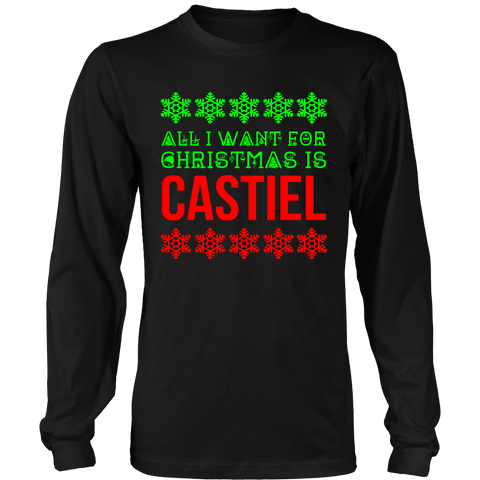 All I Want For Christmas Is Castiel - T-shirt - Supernatural-Sickness - 1