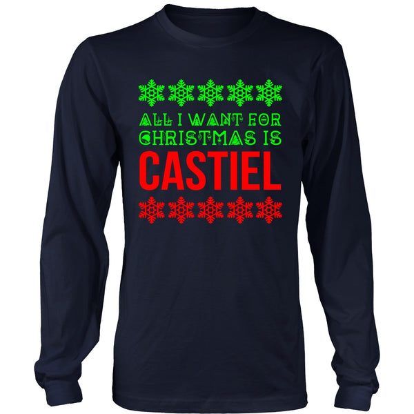 All I Want For Christmas Is Castiel - T-shirt - Supernatural-Sickness - 2