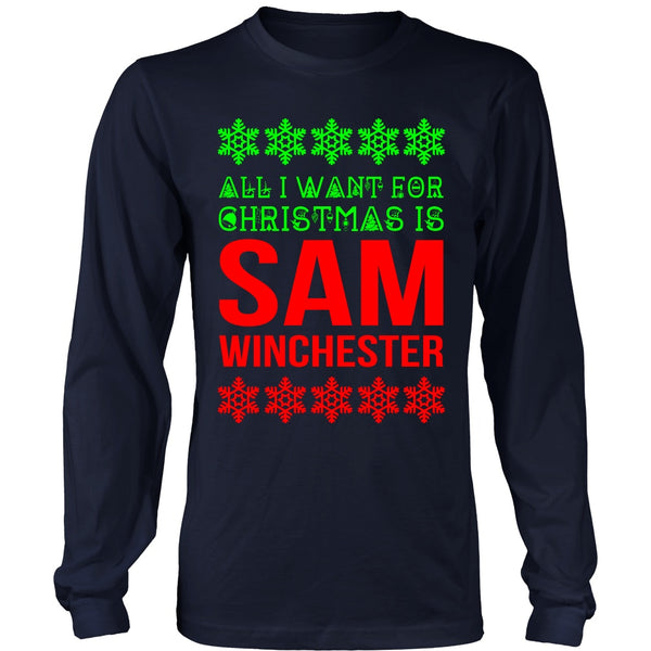All I Want For Christmas Is Sam Winchester - T-shirt - Supernatural-Sickness - 2