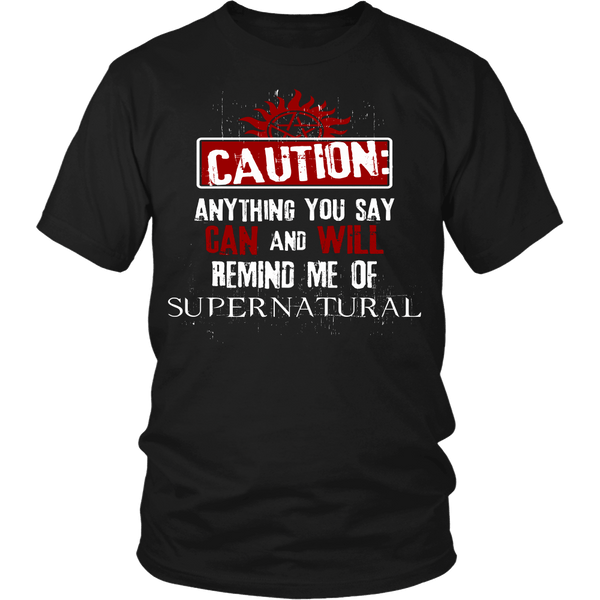 Caution - Apparel - T-shirt - Supernatural-Sickness - 1
