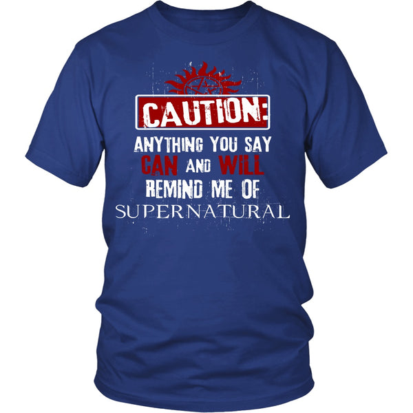 Caution - Apparel - T-shirt - Supernatural-Sickness - 2
